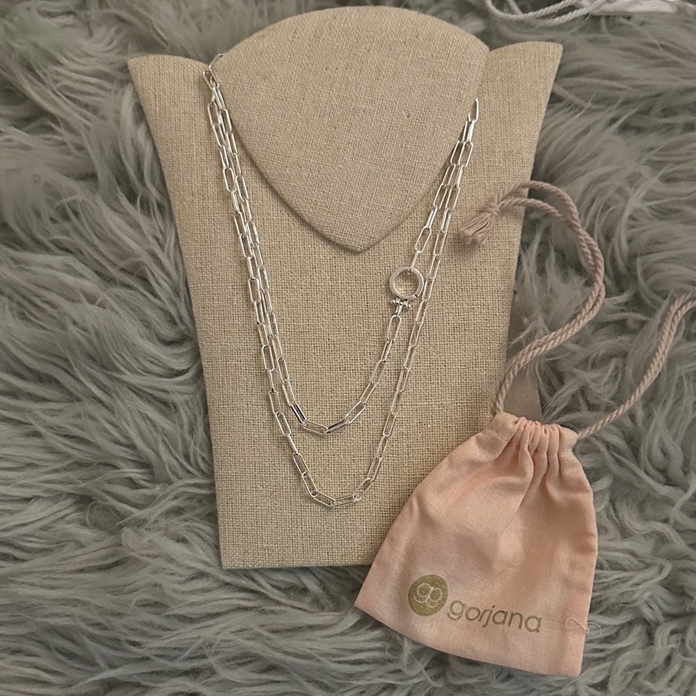 Gorjana Silver Long Parker Necklace